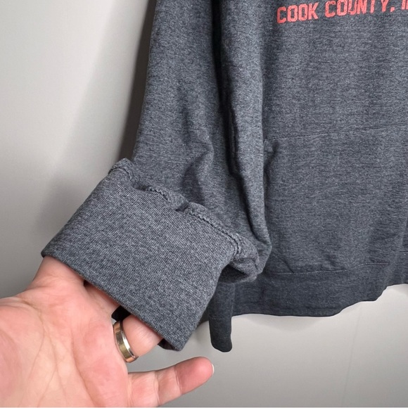 Campus One Spirit Wear Chicago college sweatshirt hoodies grey size 2XL - Picture 6 of 9